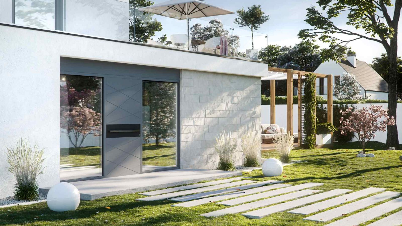 Portoncini in Alluminio: Scopri la LINEA GROOVE di Oknoplast