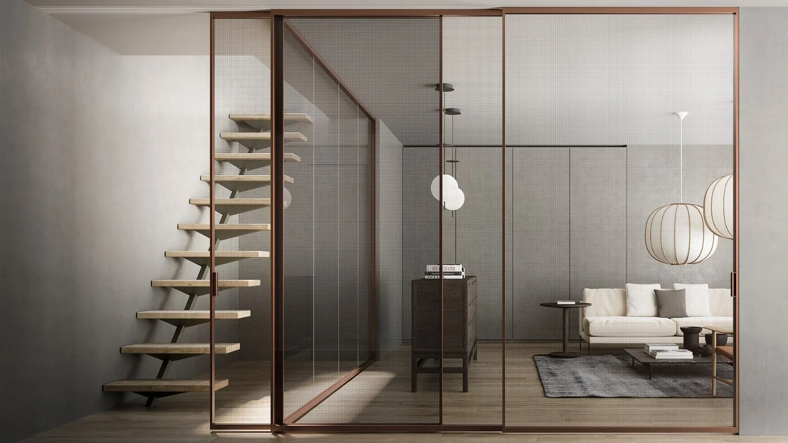 MITICA: Porte in Vetro per Interni Personalizzate di ADL Design