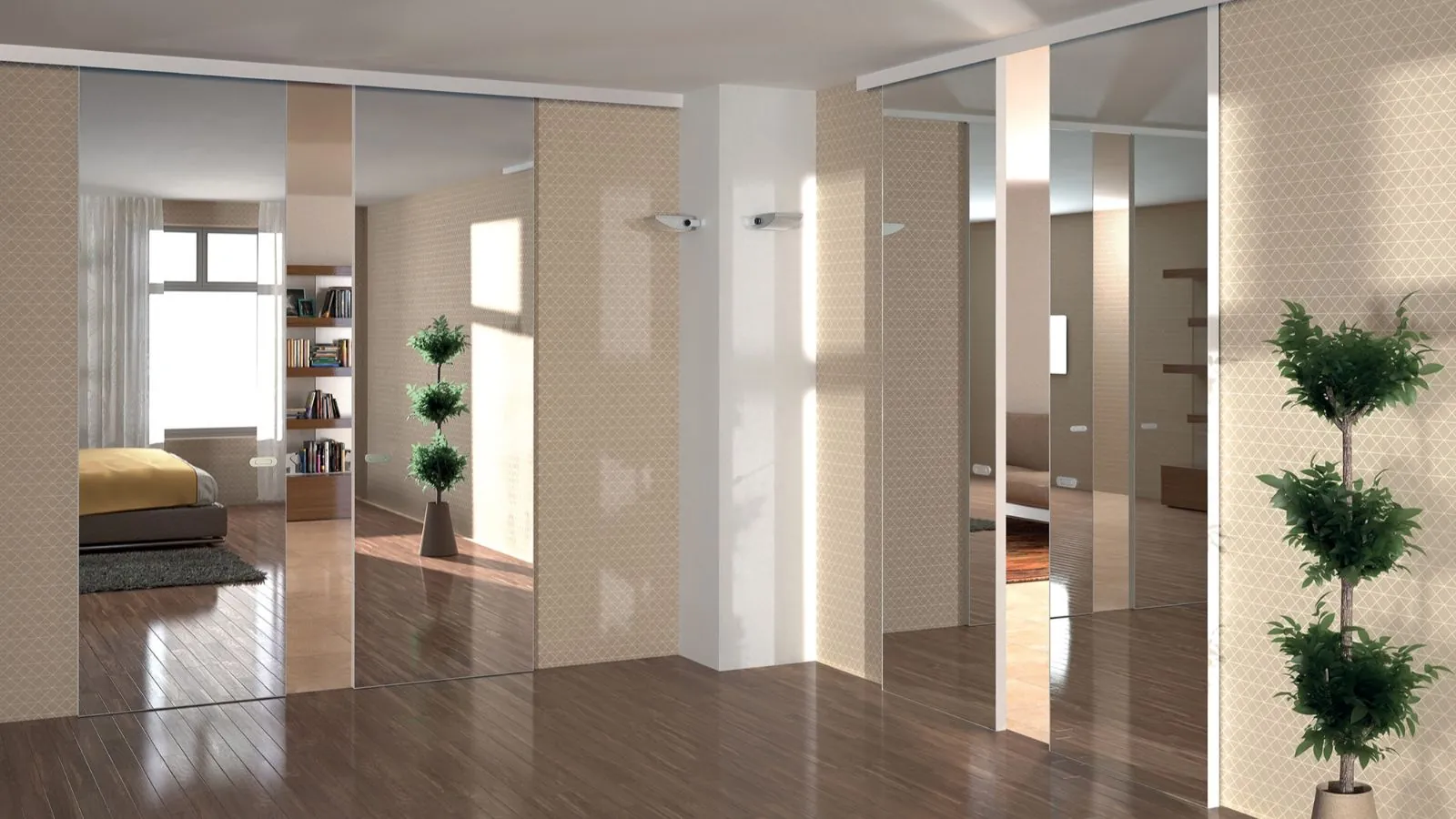 Porte DESIGN S-NZIALE di Flessya: L'Incontro Perfetto tra Vetro e Alluminio